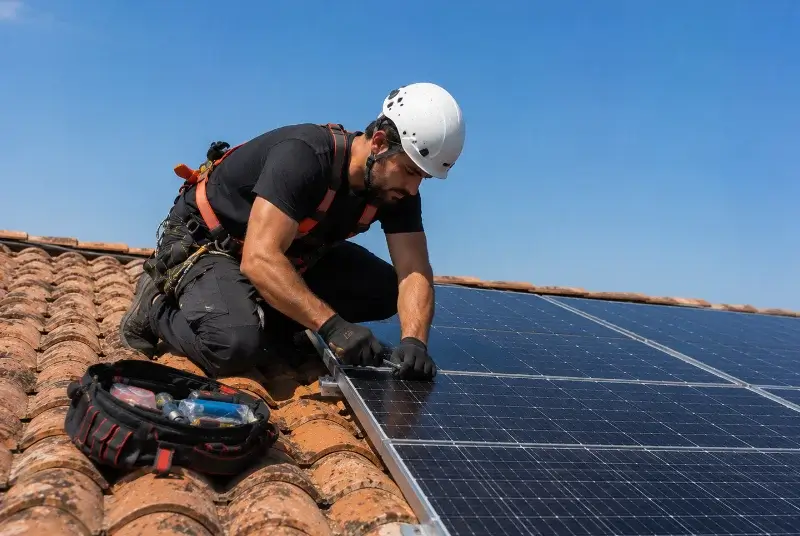 Maintenance et monitoring de panneaux solaires à Saint-Félix-de-Lodez