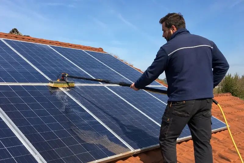 Nettoyage et entretien de panneaux solaires à Saint-Félix-de-Lodez